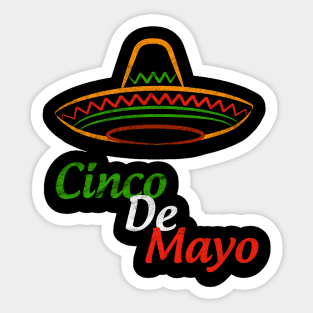Cinco De Mayo Sombrero Sticker